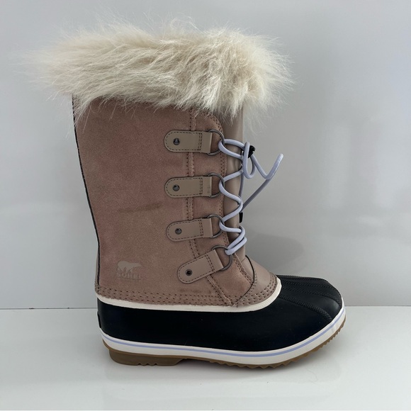 SOREL Joan Of Arctic Waterproof Winter Boots in Omega Taupe Gum 2 NEW - Picture 1 of 12